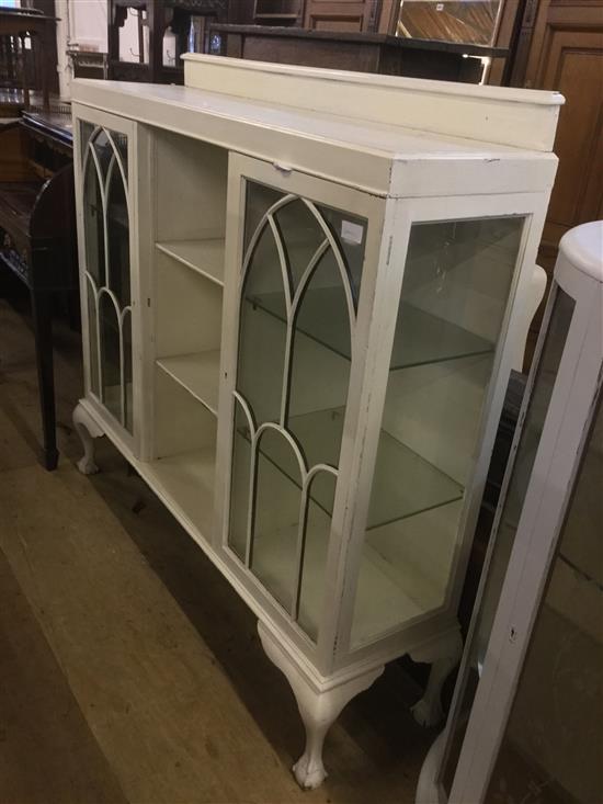 Painted glazed bookcase
